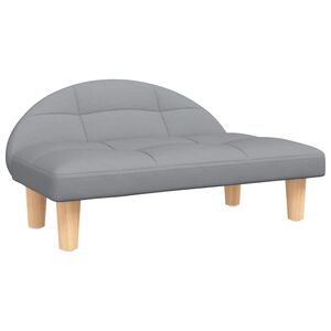vidaXL Cama para perros de tela gris claro 70x52x30 cm