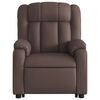 vidaXL Sill&oacute;n reclinable elevable cuero sint&eacute;tico marr&oacute;n