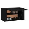 vidaXL Mueble zapatero pared madera contrachapada negro 70x35x38 cm