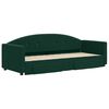 vidaXL Sof&aacute; cama nido con cajones terciopelo verde oscuro 80x200 cm