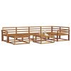 vidaXL Conjunto de sof&aacute;s de exterior 7 pcs Natural