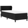 vidaXL Cama tipo Box Spring con colch&oacute;n Negro 80 x 200 cm tela