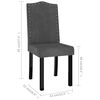 vidaXL Sillas de comedor 4 unidades terciopelo gris oscuro