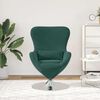 vidaXL Sill&oacute;n huevo Verde oscuro Terciopelo