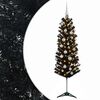 vidaXL &Aacute;rbol de Navidad artificial estrecho con bolas 150 cm 150 LED