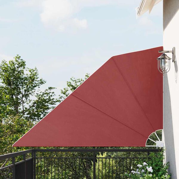 vidaXL Toldo lateral plegable de balc&oacute;n color terracota 160x240 cm