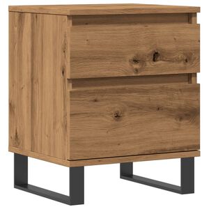 vidaXL Mesita de noche madera de ingenier&iacute;a roble artisian 40x35x50 cm