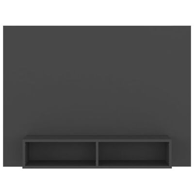 vidaXL Mueble de TV de pared madera contrachapada gris 120x23,5x90 cm