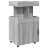 vidaXL Carrito de bar madera de ingenier&iacute;a gris Sonoma 50x41x89 cm