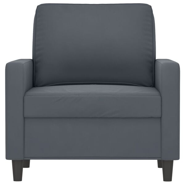 vidaXL Sillón de terciopelo gris oscuro 60 cm