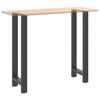 vidaXL Patas para mesa de bar antracita (2 unidades, 40 x 110-111 cm, acero)
