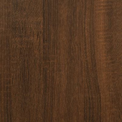 vidaXL Mesas apilables 3 pzas madera contrachapada color roble marrón