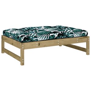 vidaXL Taburete de jard&iacute;n madera de pino impregnada 120x80 cm