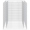 vidaXL Arriate de gaviones de acero 90x90x100 cm