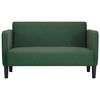 vidaXL Sof&aacute; Loveseat verde oscuro 109 cm tejido de pana
