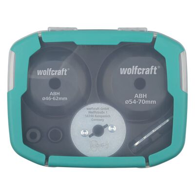 wolfcraft Set herramientas ampliación 3 piezas para sierras orificios