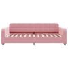 vidaXL Sof&aacute; cama terciopelo rosa 100x200 cm