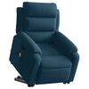 vidaXL Sill&oacute;n reclinable de masaje elevable terciopelo azul