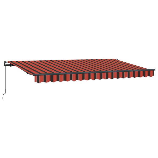 vidaXL Toldo Retr&aacute;ctil Manual Naranja 400 x 200 cm tela