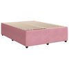 vidaXL Cama box spring con colch&oacute;n terciopelo rosa 140x200 cm