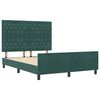 vidaXL Cama tipo Box Spring Verde oscuro 140 x 190 cm Terciopelo