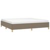vidaXL Cama sin colch&oacute;n tela gris taupe 200x200 cm
