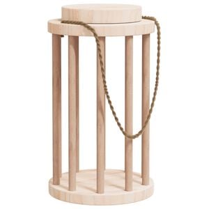 vidaXL Comedero de heno para conejos madera maciza abeto &Oslash;15x25,5 cm