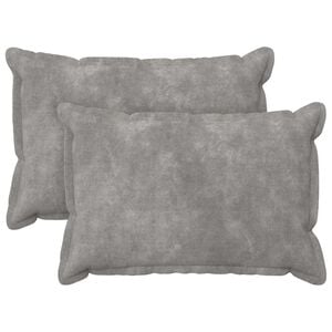 vidaXL Funda de almohada 2 pcs HOUTEN Gris Claro 30 x 50 cm