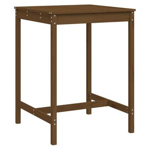 vidaXL Mesa de jard&iacute;n madera maciza pino marr&oacute;n miel 82,5x82,5x110 cm
