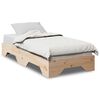 vidaXL Estructura de cama sin colch&oacute;n apilable 90x190 cm madera maciza