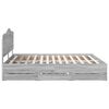 vidaXL Estructura de cama Gris Sonoma 200 x 200 cm Madera Ingenieril