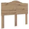 vidaXL Cabecero Roble artesanal Madera contrachapada