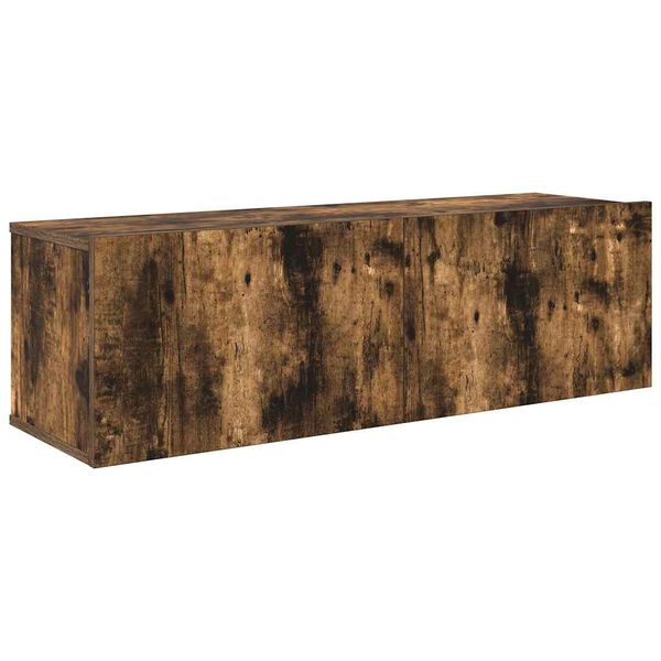 vidaXL Set de muebles de TV 7 pzas madera contrachapada roble ahumado