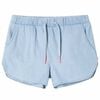 vidaXL Pantalones cortos infantiles azul claro vaquero suave 128