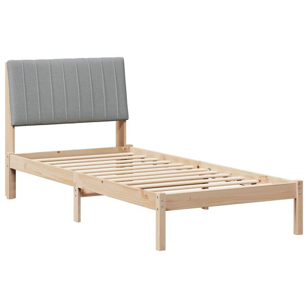 vidaXL Estructura de cama Marr&oacute;n 90 x 200 cm Madera de pino macizo