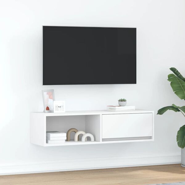 vidaXL Mueble de TV blanco 100x31x25,5 cm madera de ingenier&iacute;a