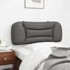 vidaXL Cabecero de cama acolchado Hvar cuero sint&eacute;tico gris 100 cm