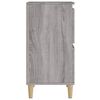 vidaXL Aparadores 3 uds madera contrachapada gris Sonoma 60x35x70 cm