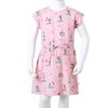 Vestido infantil rosa claro 140