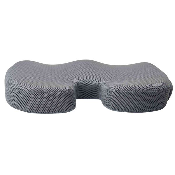 vidaXL Almohada para el asiento Color s&oacute;lido Gris 47 x 37 x 8 cm