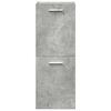vidaXL Juego muebles de ba&ntilde;o 4 pzas madera contrachapada gris hormig&oacute;n