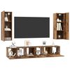 vidaXL Conjunto de mueble de TV 5 pcs Madera envejecida