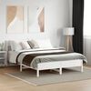 vidaXL Estructura de cama sin colch&oacute;n madera de pino blanco 135x190 cm