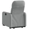 vidaXL Sill&oacute;n el&eacute;ctrico reclinable elevable de tela gris claro