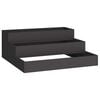 vidaXL Macetero de Jard&iacute;n Negro 90 x 90 x 35 cm Acero laminado en fr&iacute;o