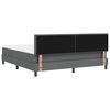 vidaXL Cama tipo Box Spring con colch&oacute;n Gris oscuro 180 x 200 cm tela