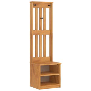 vidaXL Perchero de entrada SANDNES 45x40x159,5cm madera maciza de pino