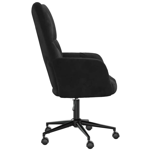 vidaXL Sill&oacute;n de relax de terciopelo negro