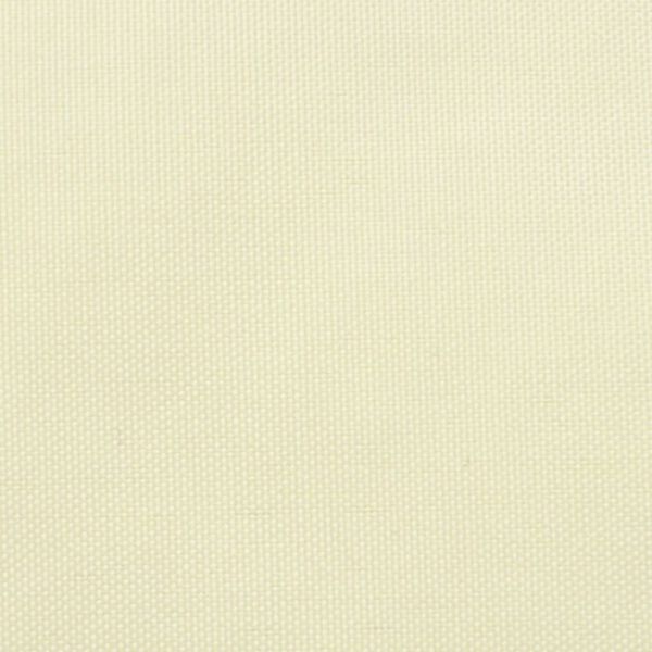 vidaXL Toldo de vela trapezoidal de tela oxford color crema 3/5x4 m