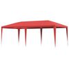 vidaXL Carpa de Fiesta Rojo 600 x 300 x 255 cm PE y acero